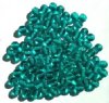 100 6mm Transparent Blue Zircon Round Glass Beads